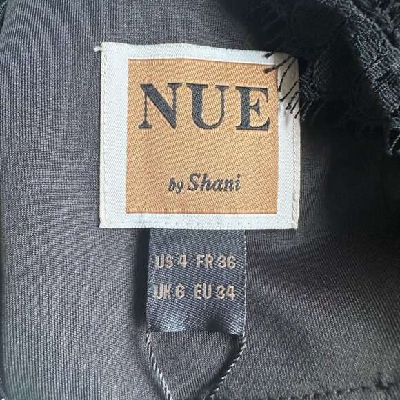 Nue By Shani Black & Nude Lace Cocktail Dress w/ Built-in Shapewear Size 4 NWT - Picture 5 of 12
